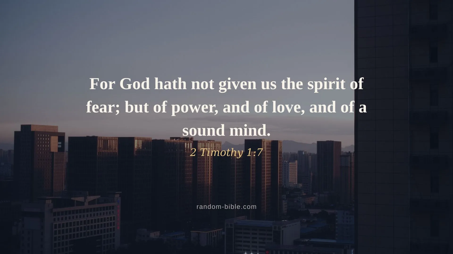 2 Timothy 1:7 — desktop Bible verse wallpaper