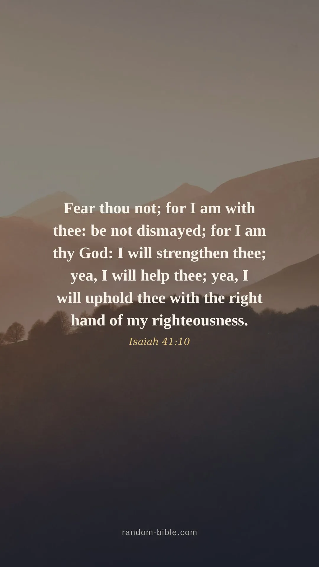 Isaiah 41:10 — Bible verse wallpaper