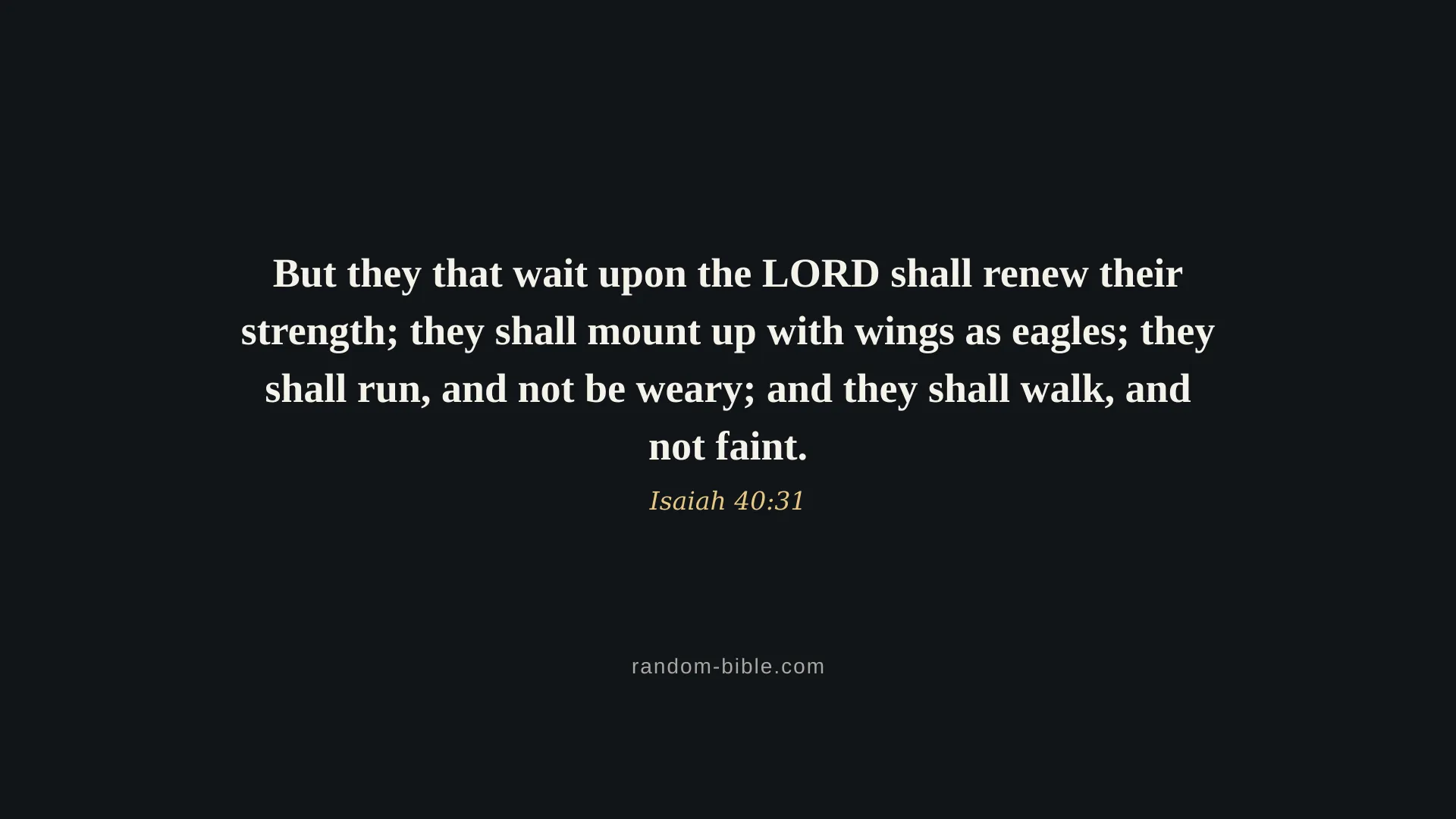 Isaiah 40:31 dark Bible verse wallpaper for desktop and laptop (KJV)