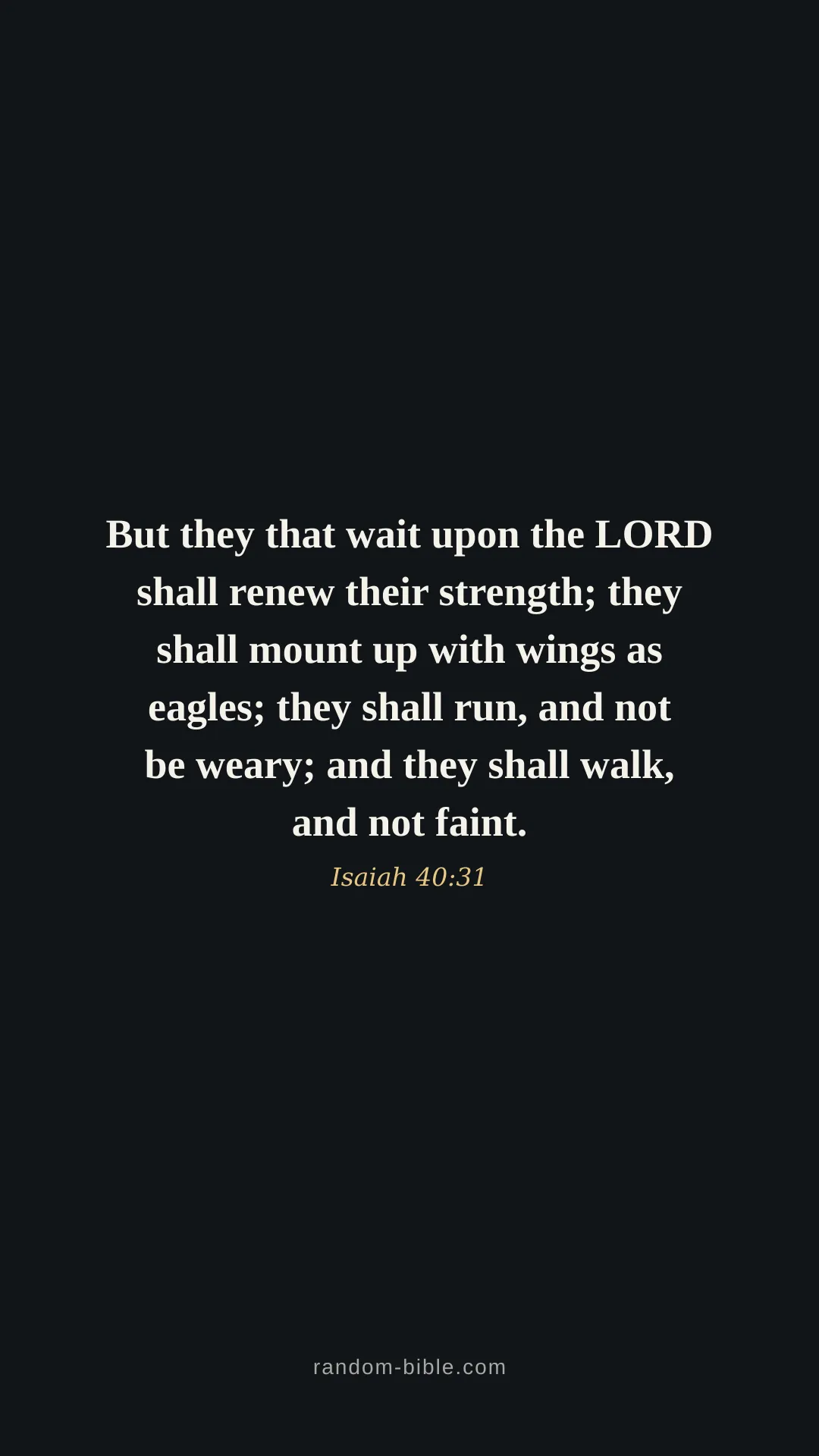Isaiah 40:31 dark Bible verse wallpaper (KJV)