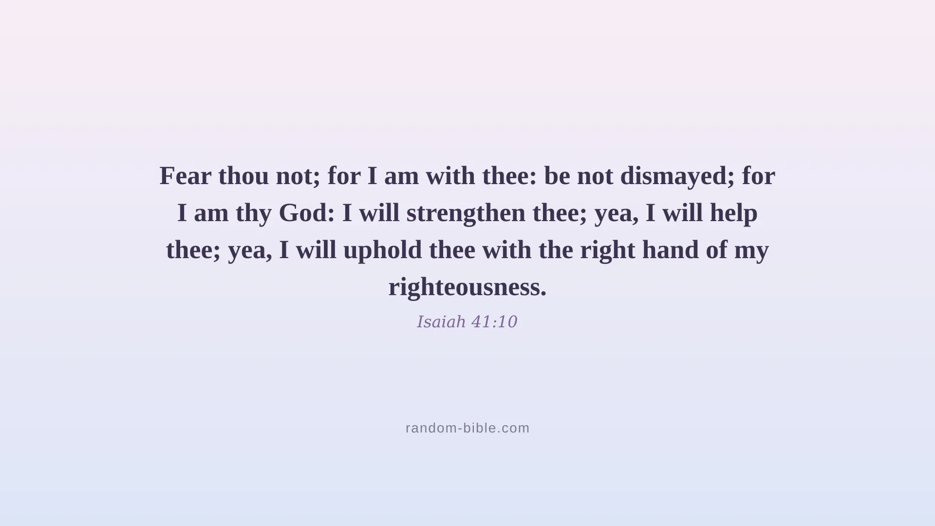 Isaiah 41:10 — aesthetic Bible verse wallpaper for laptop and desktop