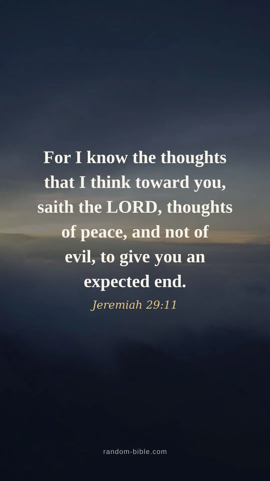 Jeremiah 29:11 — Bible verse wallpaper