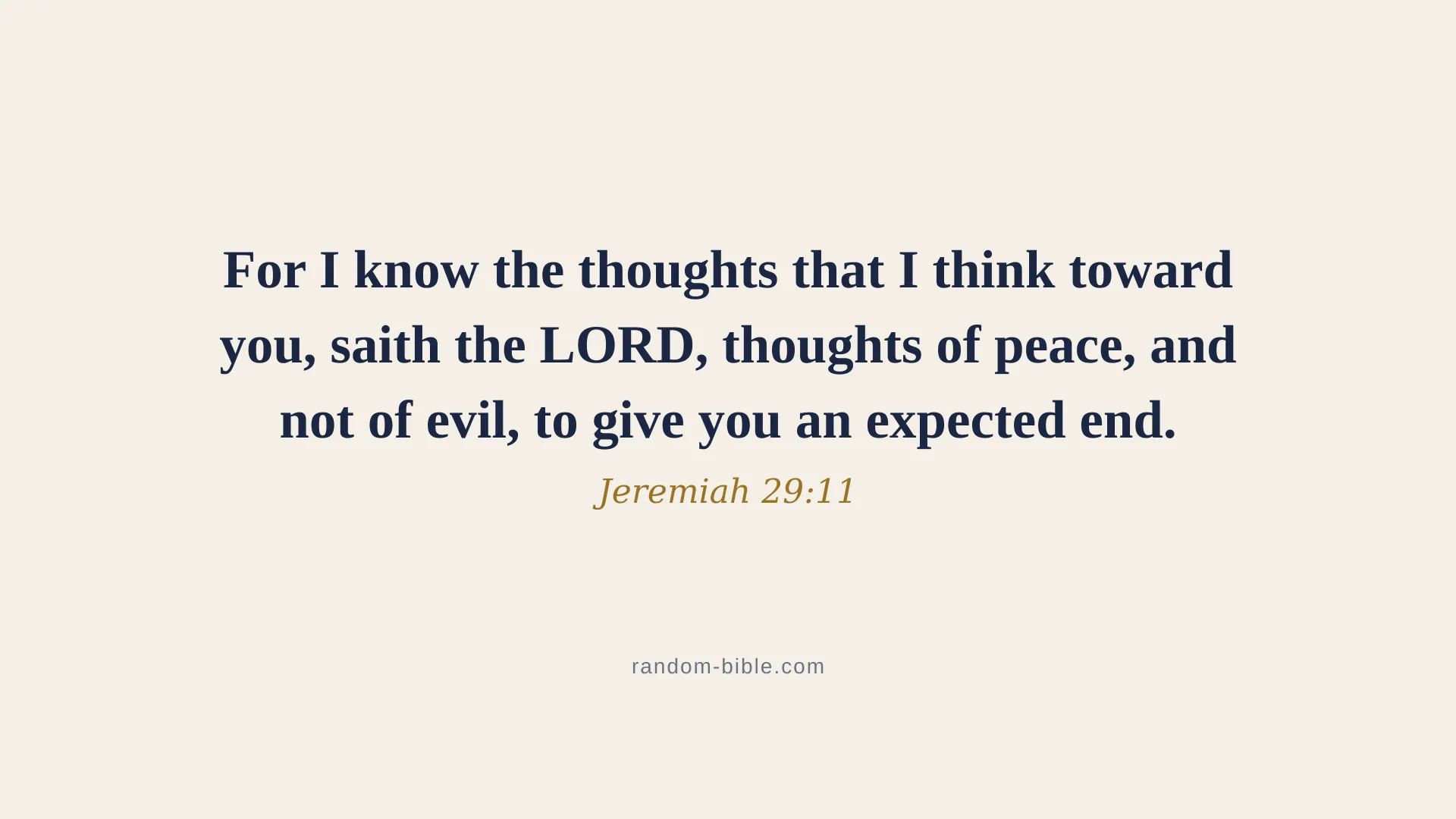 Jeremiah 29:11 minimal Bible verse wallpaper for desktop and laptop (KJV)