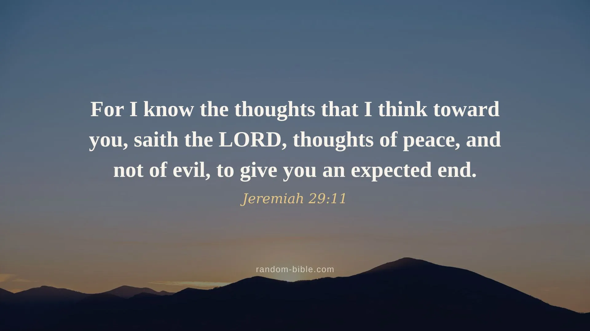 Jeremiah 29:11 — desktop Bible verse wallpaper