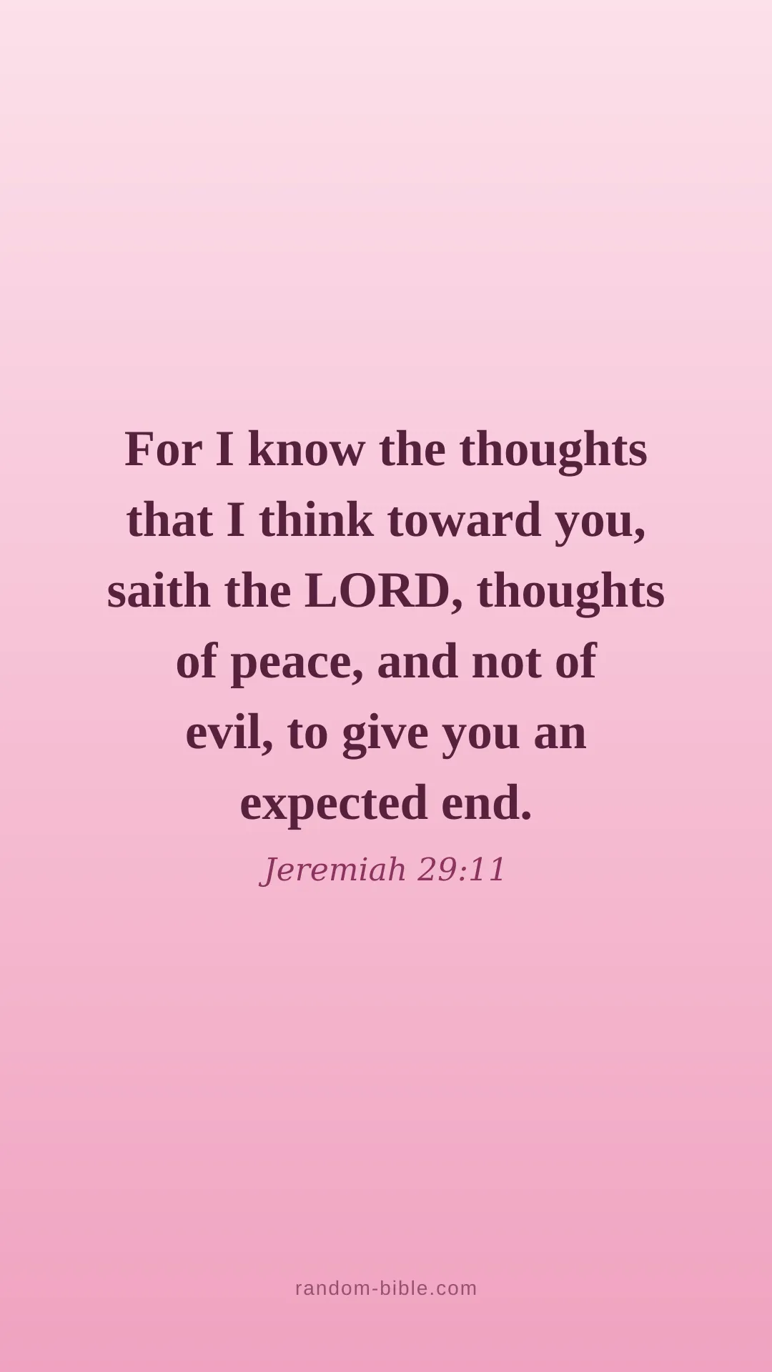 Jeremiah 29:11 — pink Bible verse wallpaper