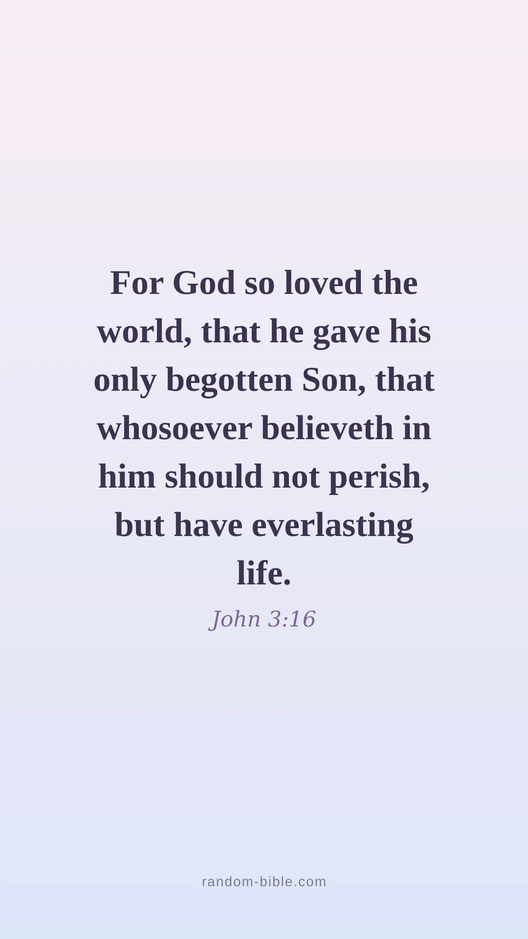 John 3:16 — aesthetic Bible verse wallpaper