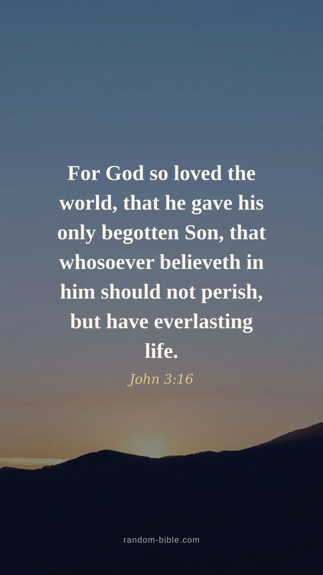 John 3:16 — Bible verse wallpaper