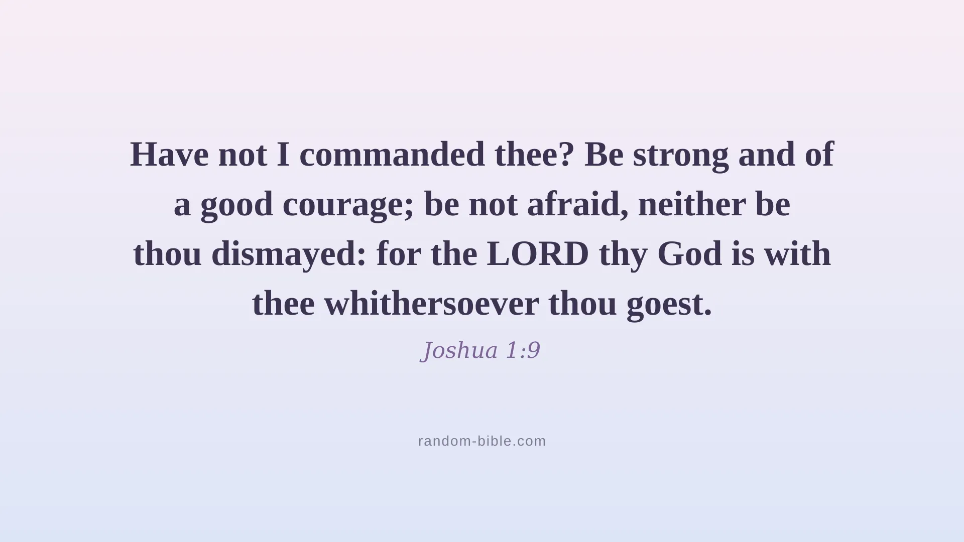 Joshua 1:9 — aesthetic Bible verse wallpaper for laptop and desktop