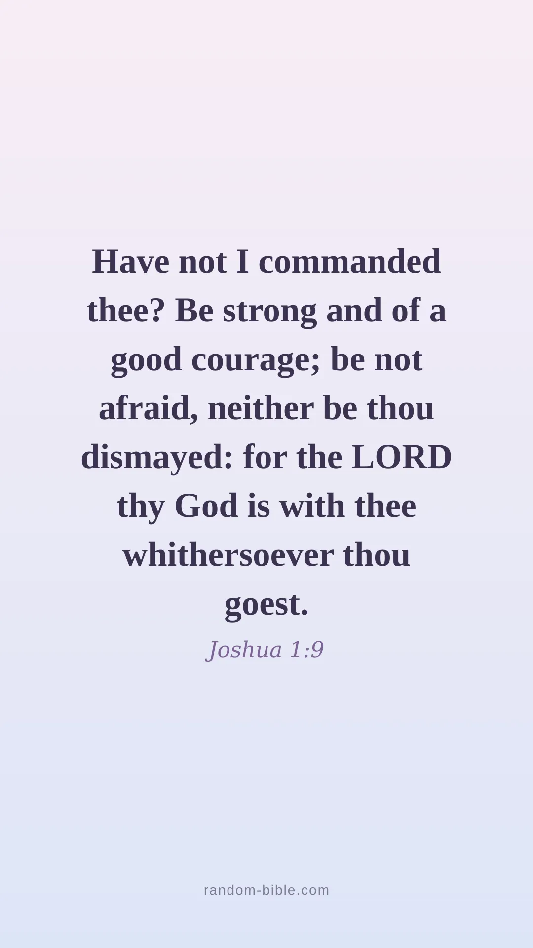 Joshua 1:9 — aesthetic Bible verse wallpaper