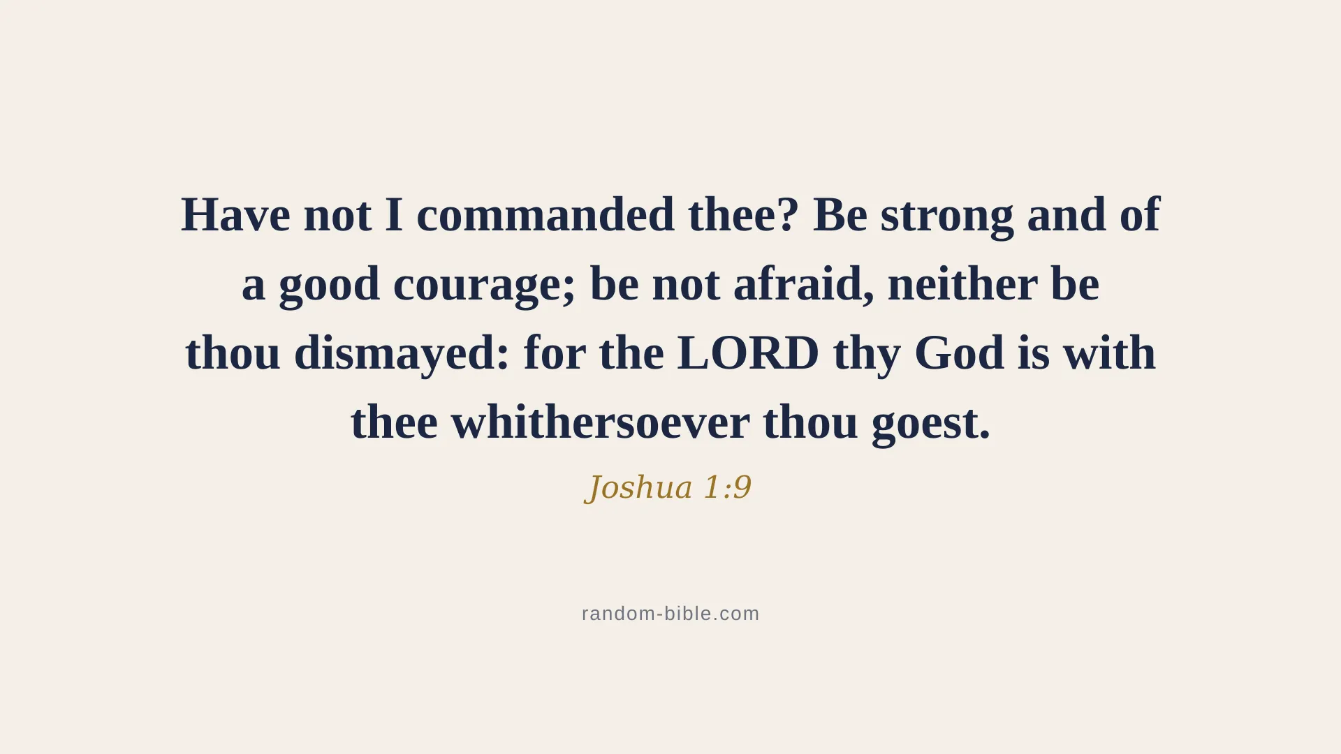 Joshua 1:9 minimal Bible verse wallpaper for desktop and laptop (KJV)