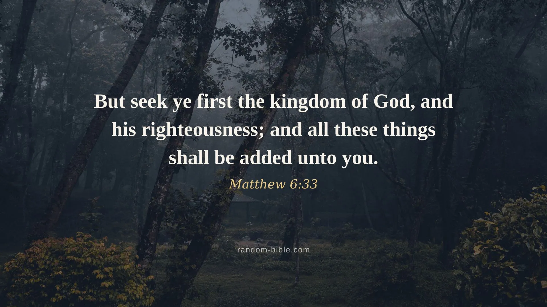 Matthew 6:33 — Bible verse wallpaper
