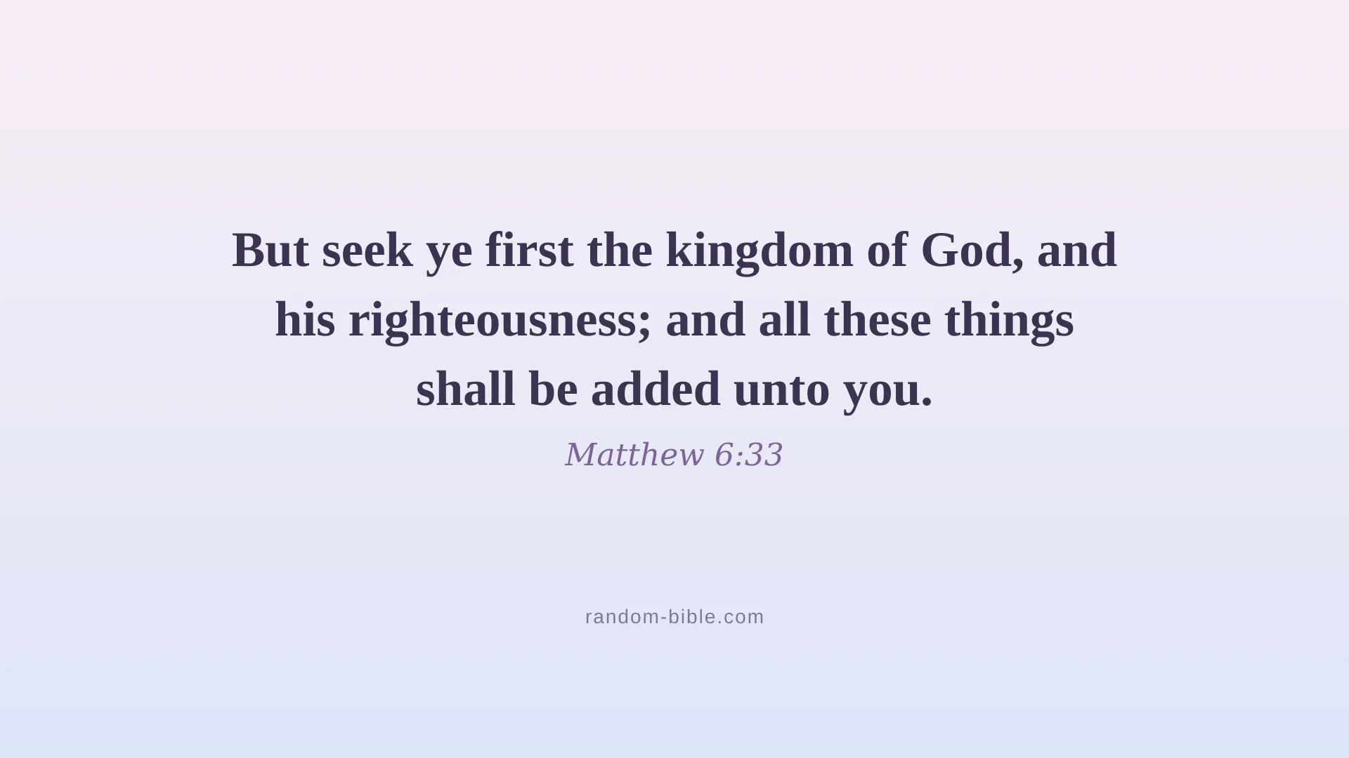 Matthew 6:33 — aesthetic Bible verse wallpaper for laptop and desktop