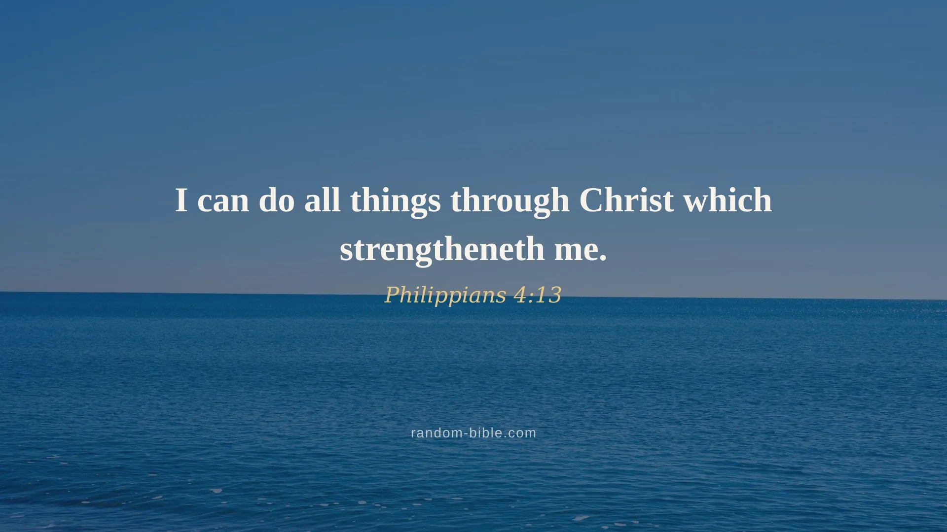 Philippians 4:13 — Bible verse wallpaper
