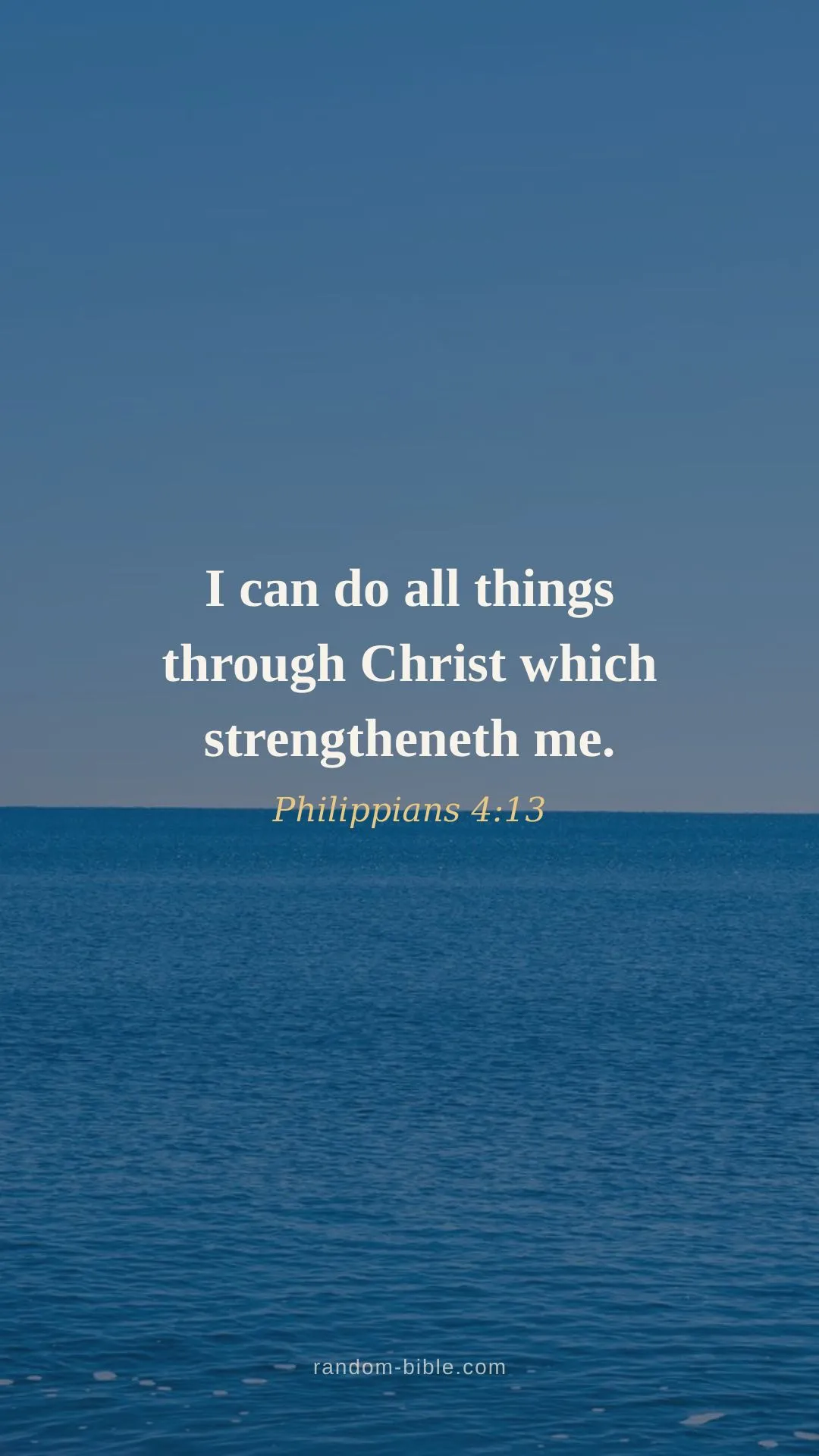 Philippians 4:13 — Bible verse wallpaper