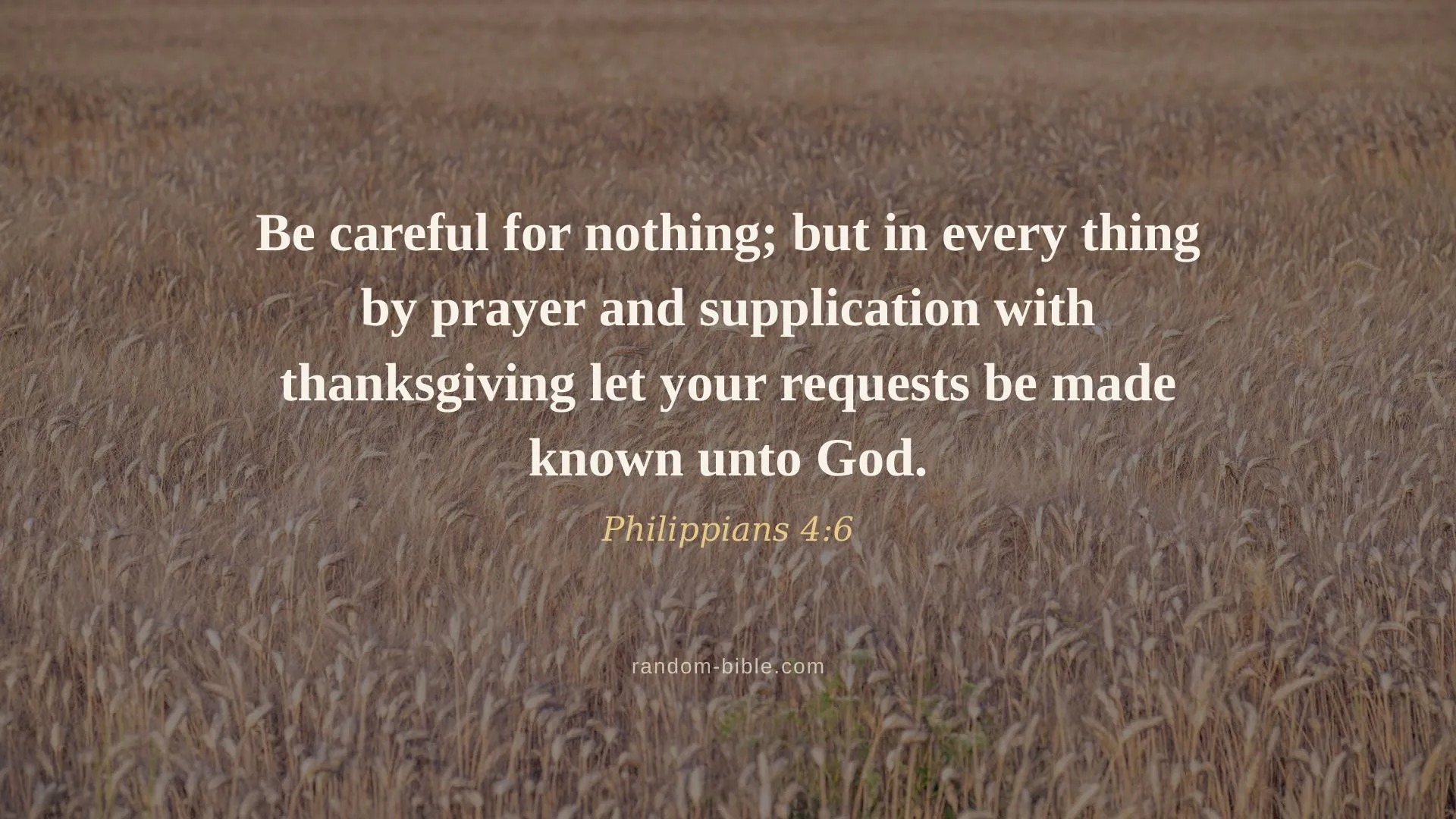 Philippians 4:6 — Bible verse wallpaper