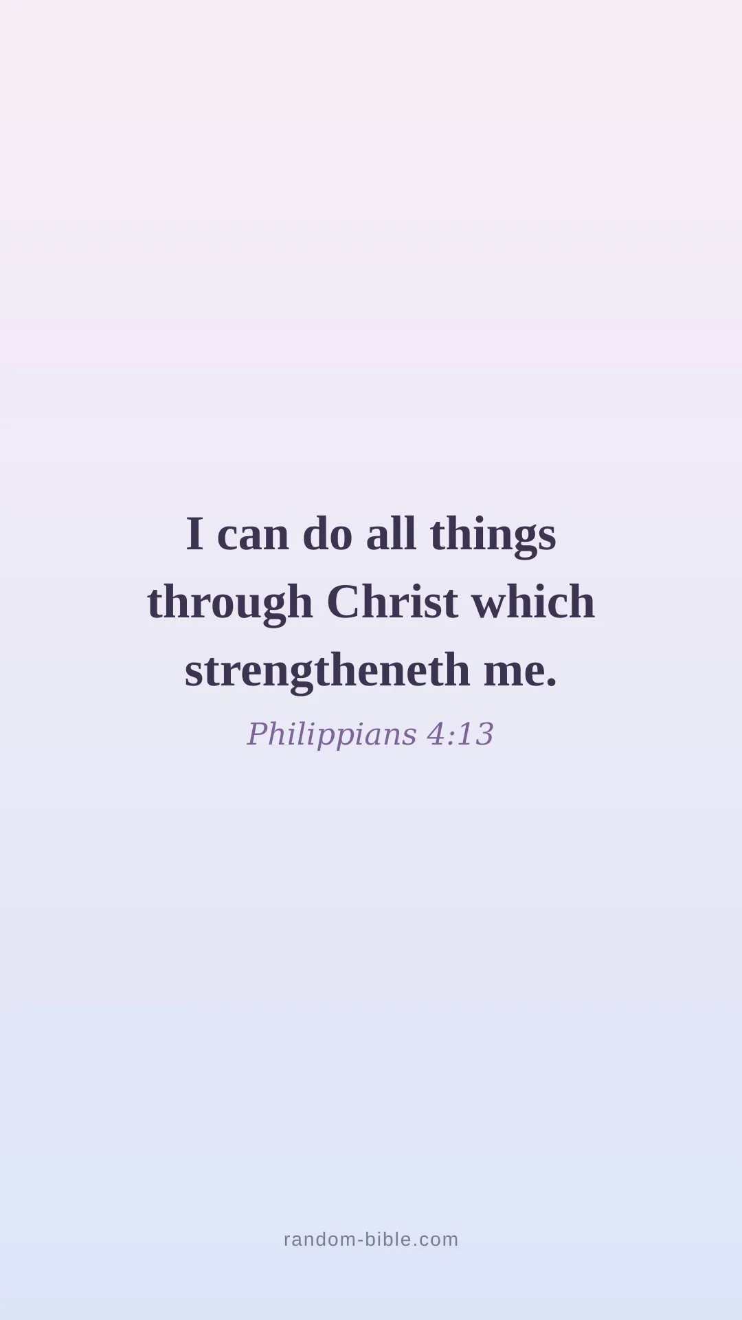 Philippians 4:13 — aesthetic Bible verse wallpaper