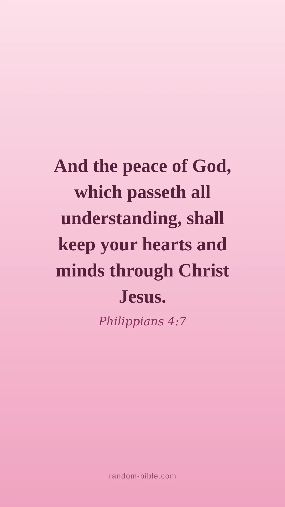Philippians 4:7 — pink Bible verse wallpaper