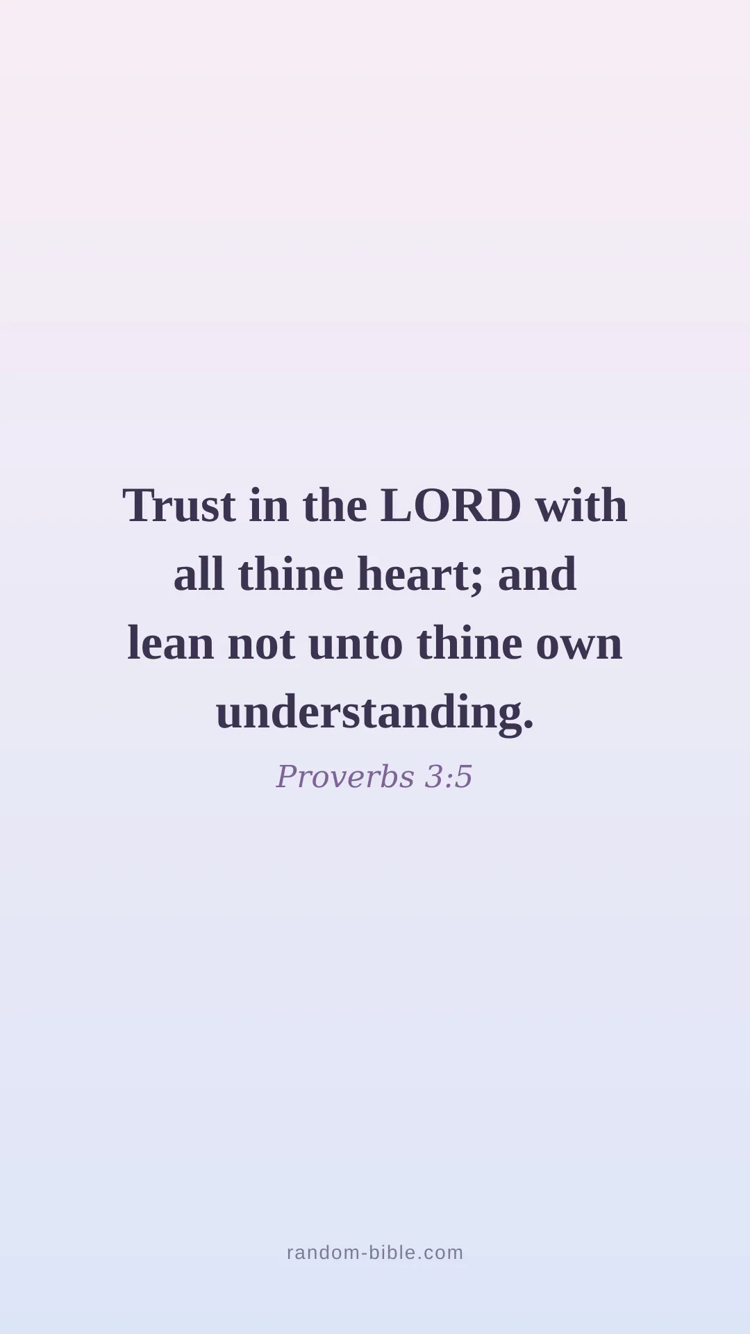 Proverbs 3:5 — aesthetic Bible verse wallpaper