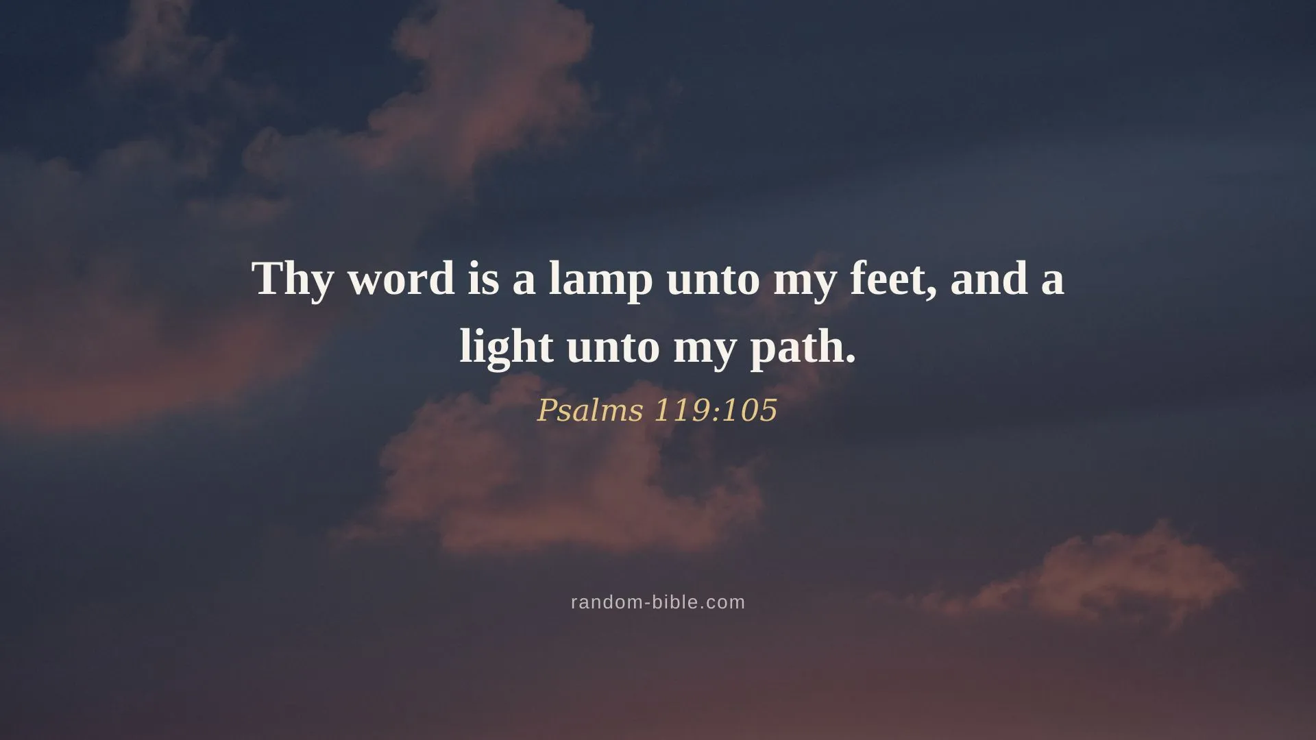 Psalms 119:105 — Bible verse wallpaper