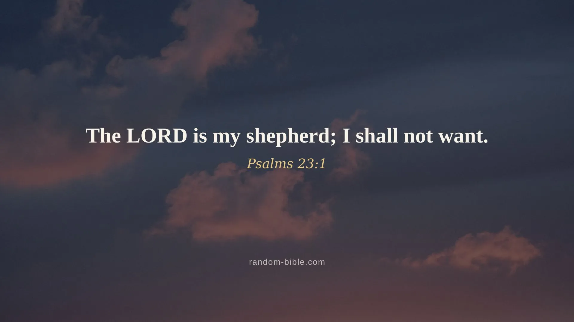 Psalms 23:1 — Bible verse wallpaper