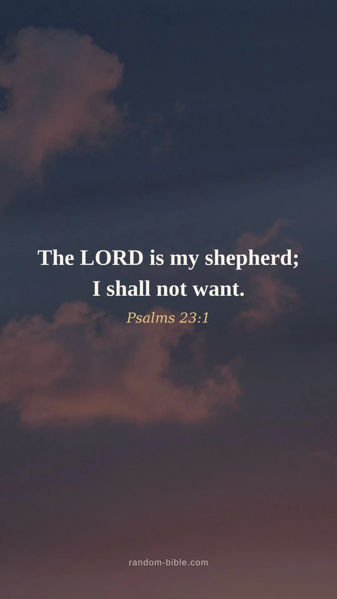 Psalms 23:1 — Bible verse wallpaper