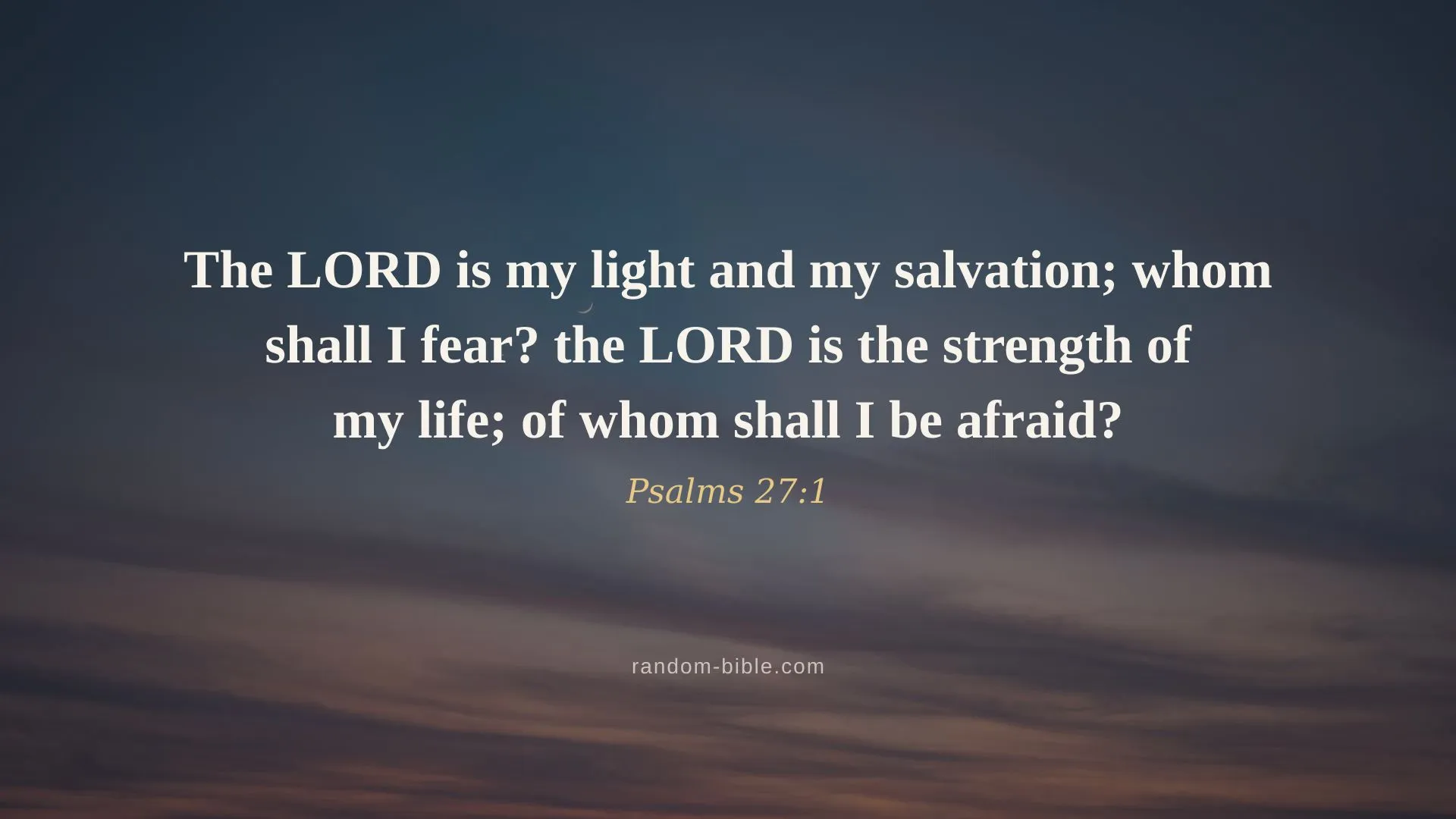 Psalms 27:1 — Bible verse wallpaper