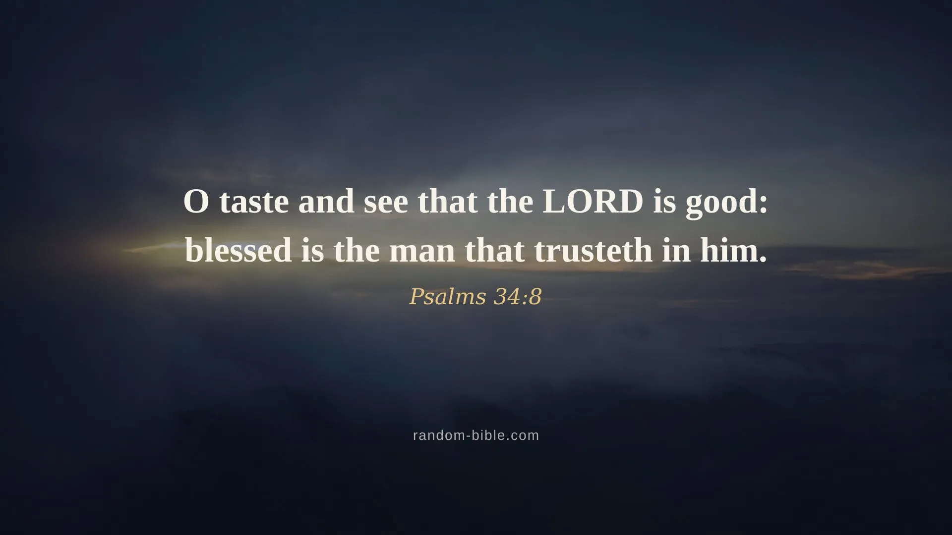 Psalms 34:8 — Bible verse wallpaper