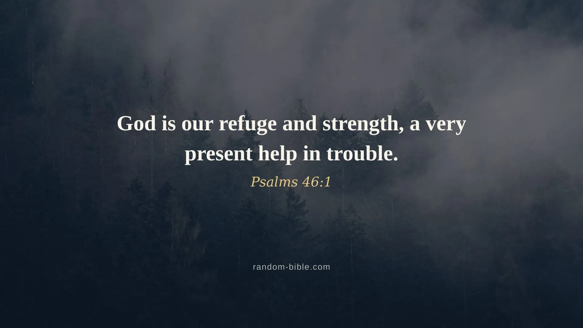 Psalms 46:1 — Bible verse wallpaper