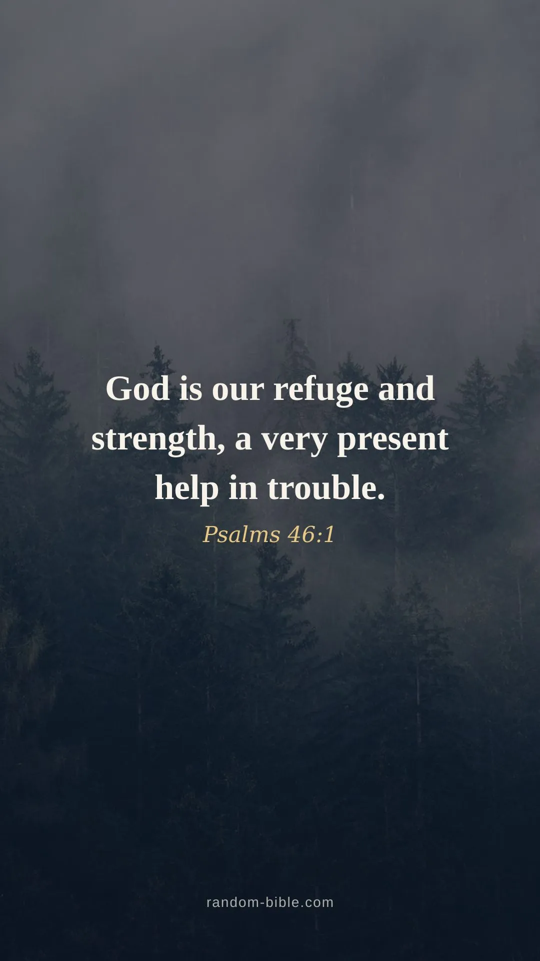 Psalms 46:1 — Bible verse wallpaper