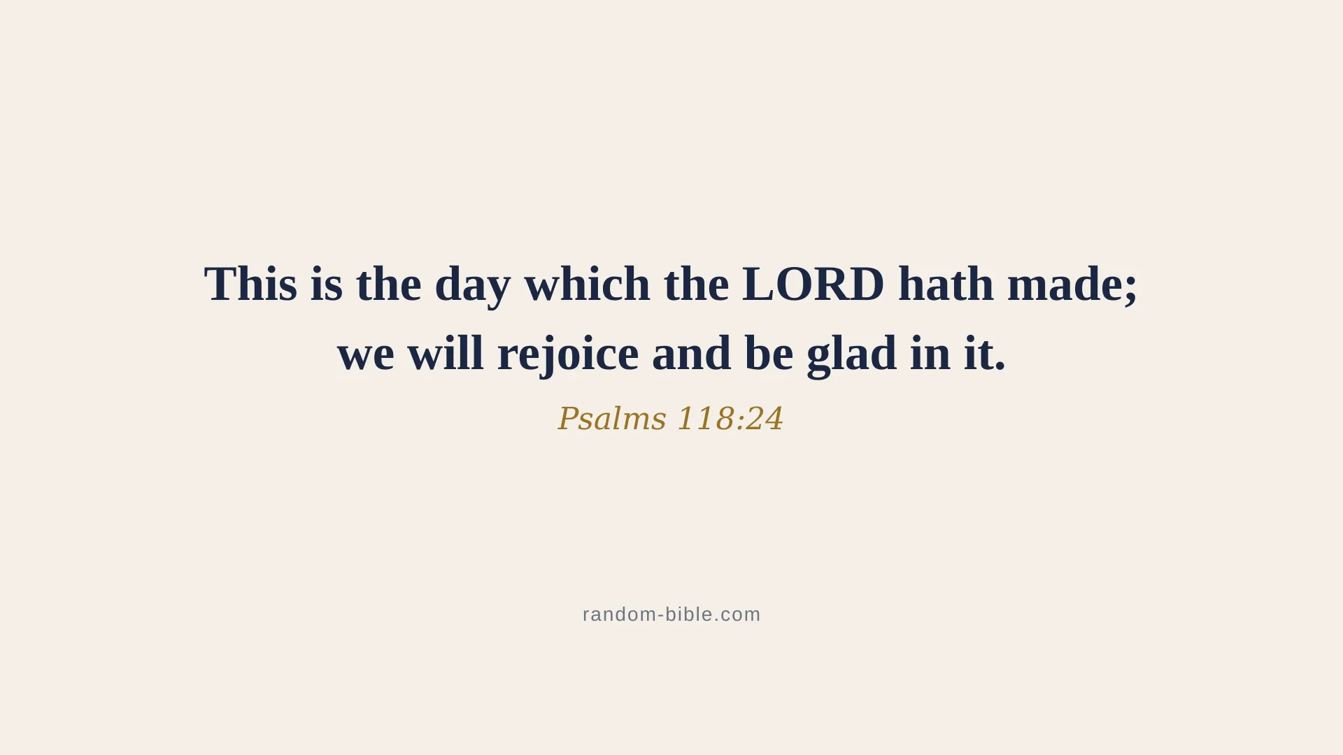 Psalms 118:24 minimal Bible verse wallpaper for desktop and laptop (KJV)