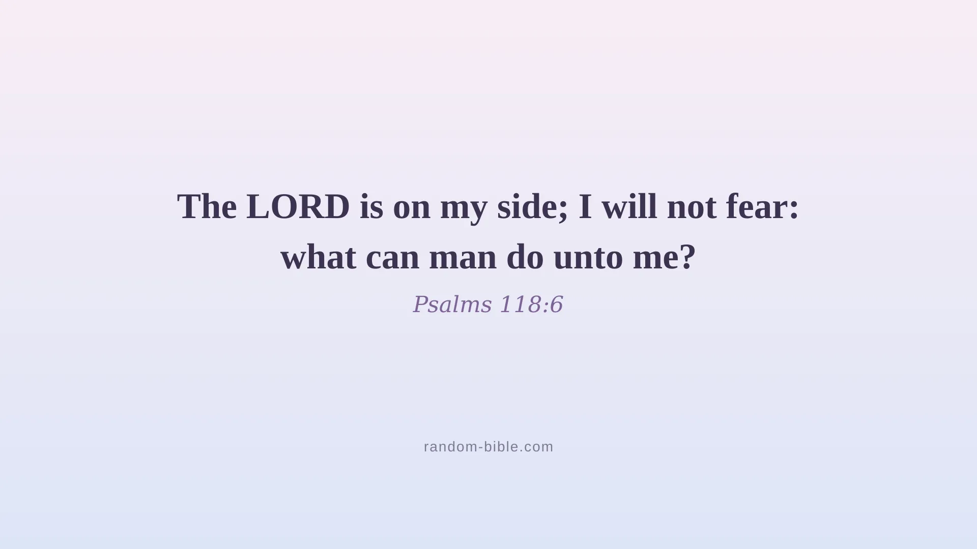 Psalms 118:6 — aesthetic Bible verse wallpaper for laptop and desktop
