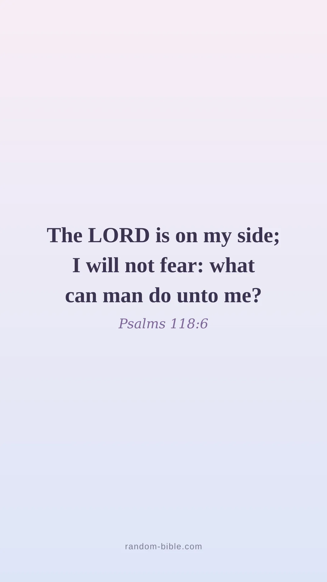 Psalms 118:6 — aesthetic Bible verse wallpaper