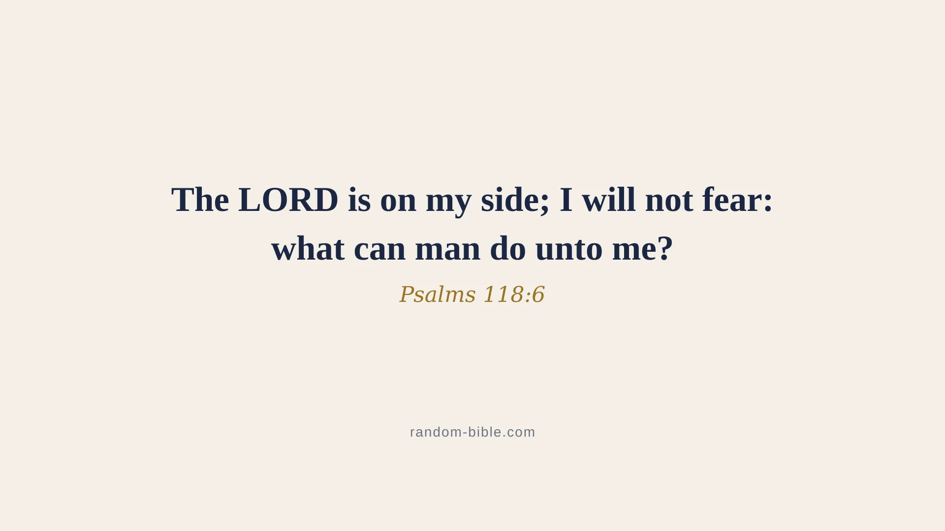 Psalms 118:6 minimal Bible verse wallpaper for desktop and laptop (KJV)
