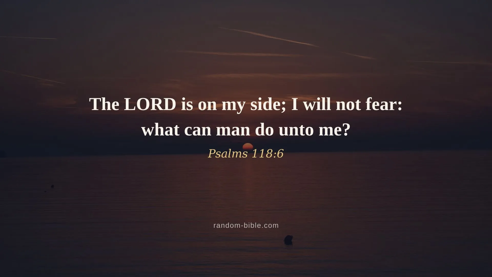 Psalms 118:6 — desktop Bible verse wallpaper