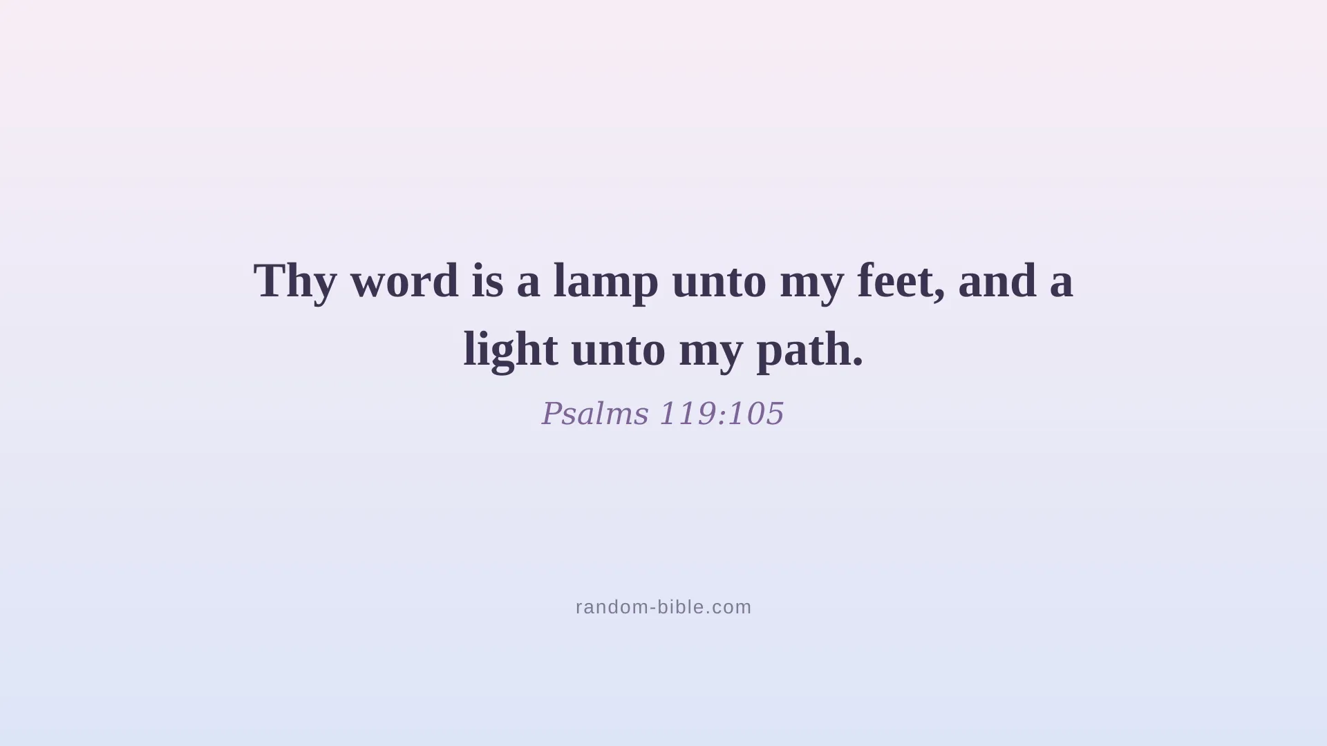 Psalms 119:105 — aesthetic Bible verse wallpaper for laptop and desktop