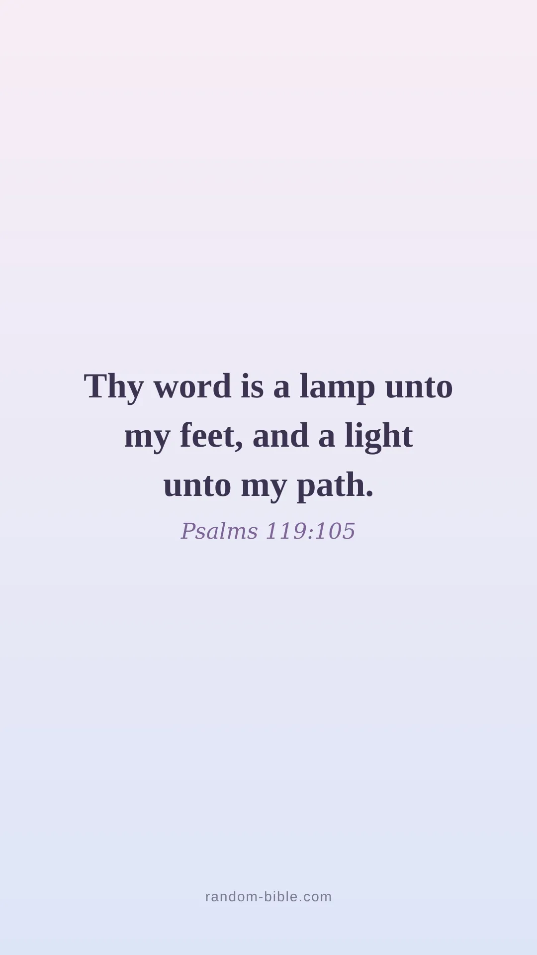Psalms 119:105 — aesthetic Bible verse wallpaper