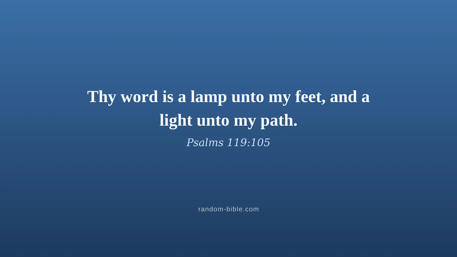 Psalms 119:105 blue Bible verse wallpaper for desktop and laptop (KJV)