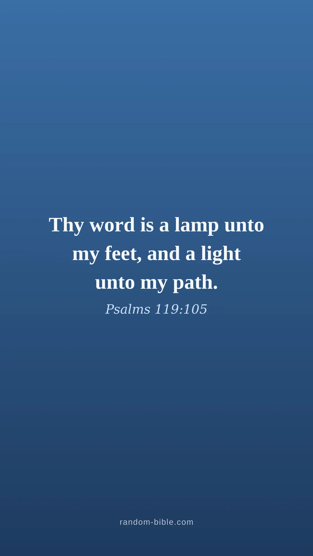 Psalms 119:105 blue Bible verse wallpaper (KJV)