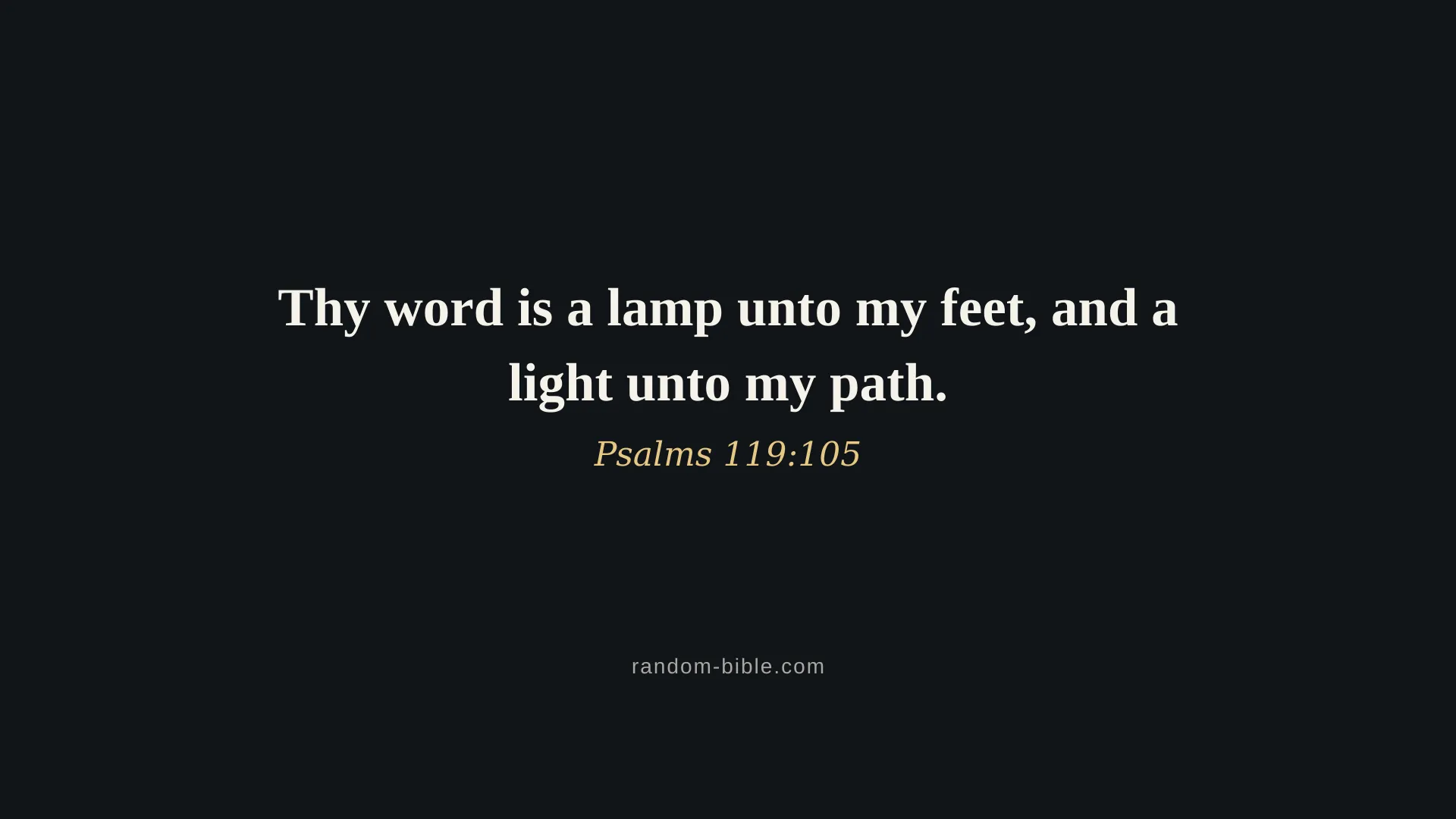 Psalms 119:105 dark Bible verse wallpaper for desktop and laptop (KJV)