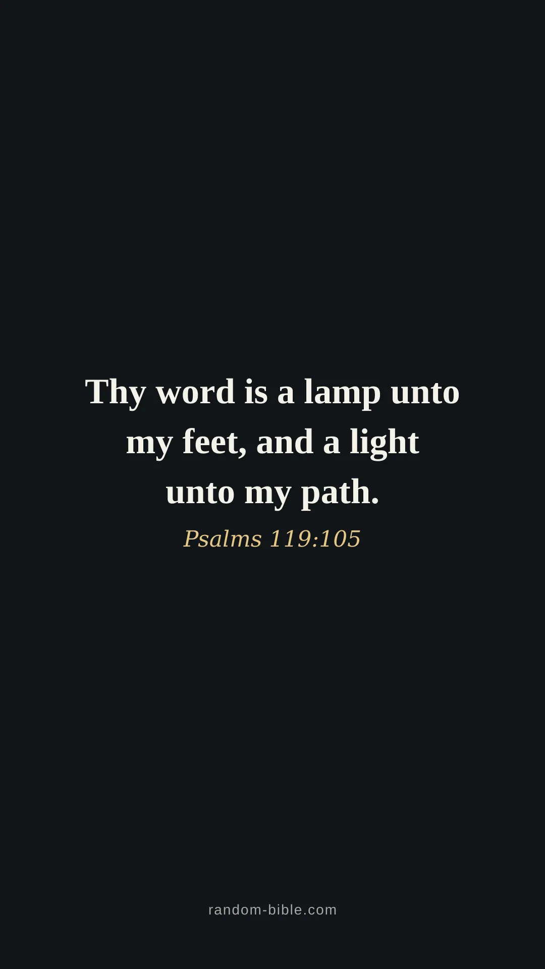 Psalms 119:105 dark Bible verse wallpaper (KJV)