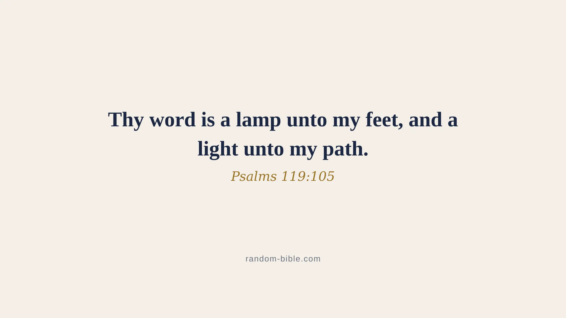 Psalms 119:105 minimal Bible verse wallpaper for desktop and laptop (KJV)