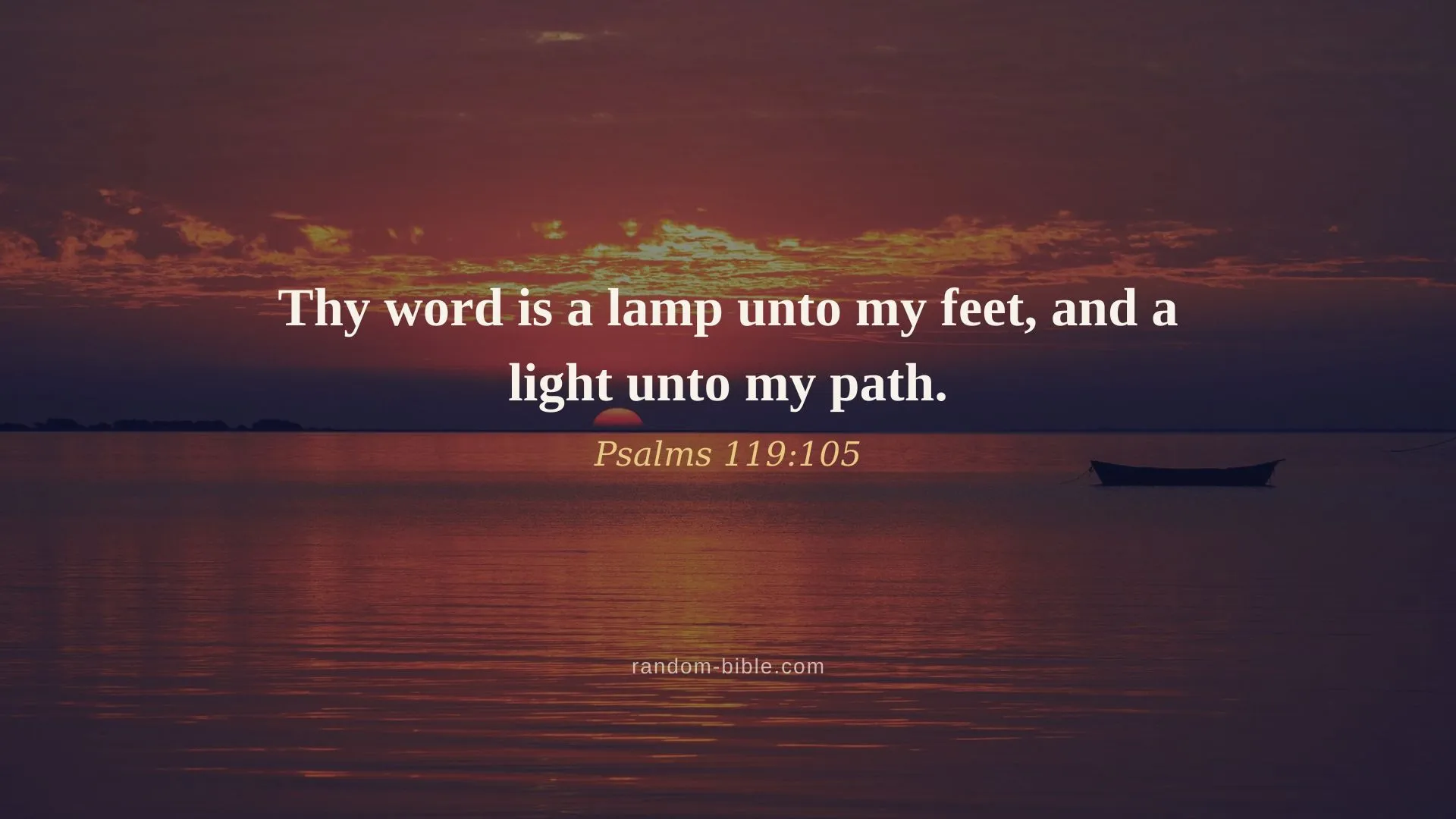 Psalms 119:105 — desktop Bible verse wallpaper