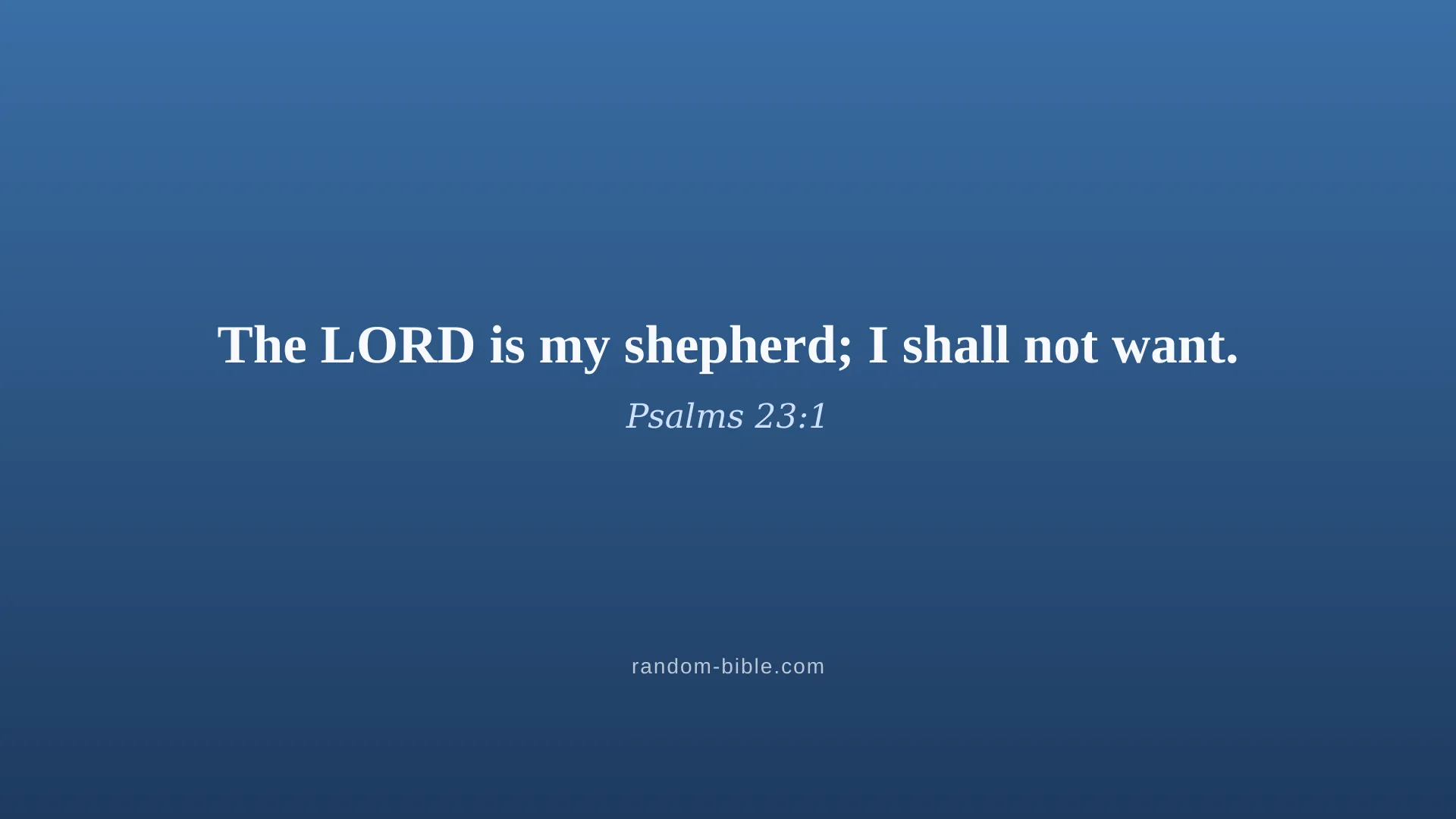 Psalms 23:1 blue Bible verse wallpaper for desktop and laptop (KJV)