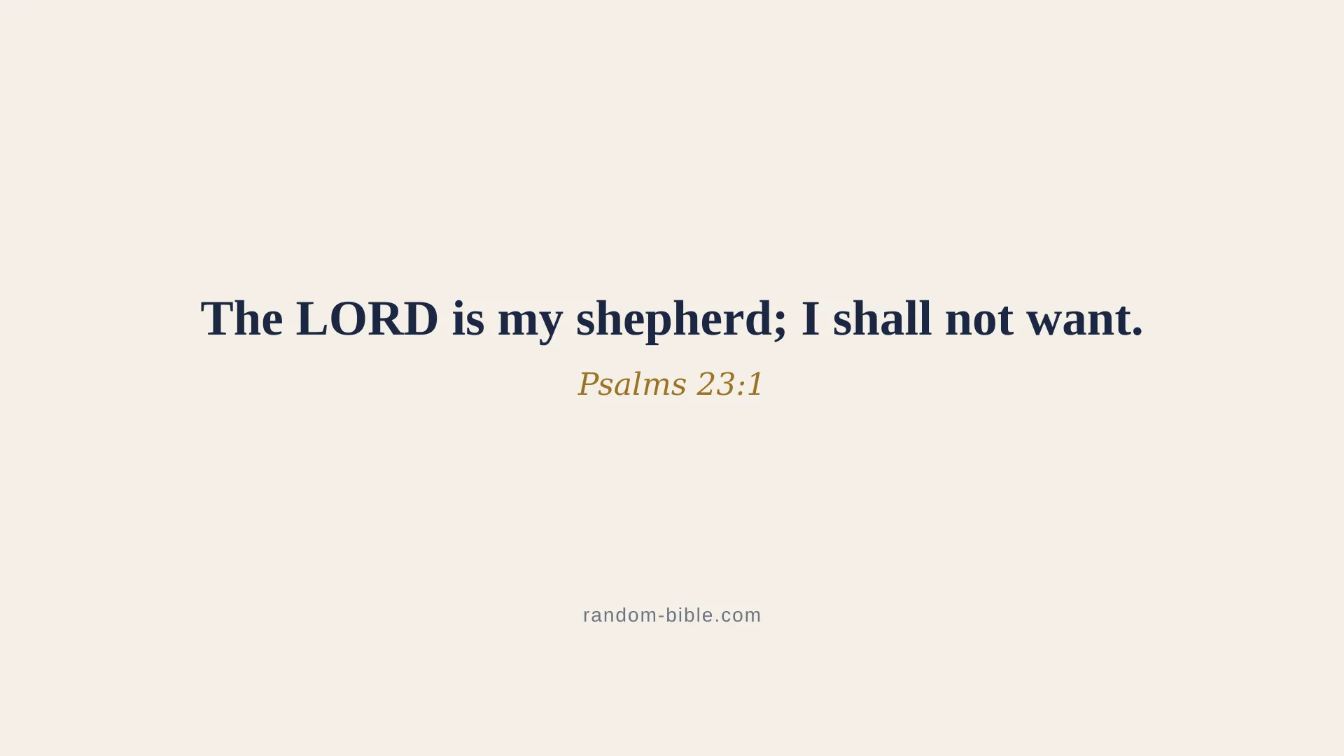 Psalms 23:1 minimal Bible verse wallpaper for desktop and laptop (KJV)