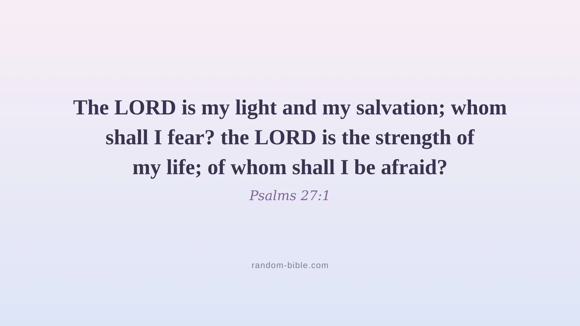 Psalms 27:1 — aesthetic Bible verse wallpaper for laptop and desktop