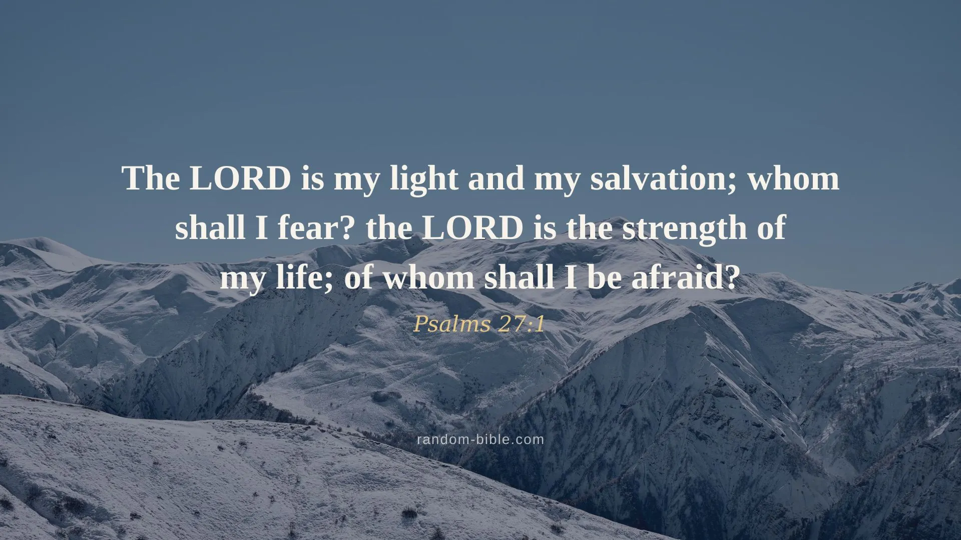 Psalms 27:1 — desktop Bible verse wallpaper