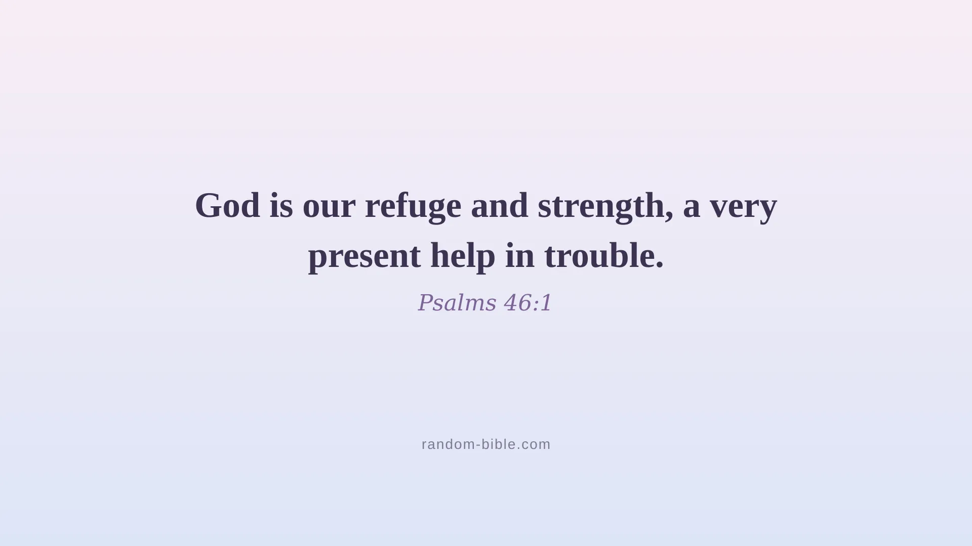 Psalms 46:1 — aesthetic Bible verse wallpaper for laptop and desktop