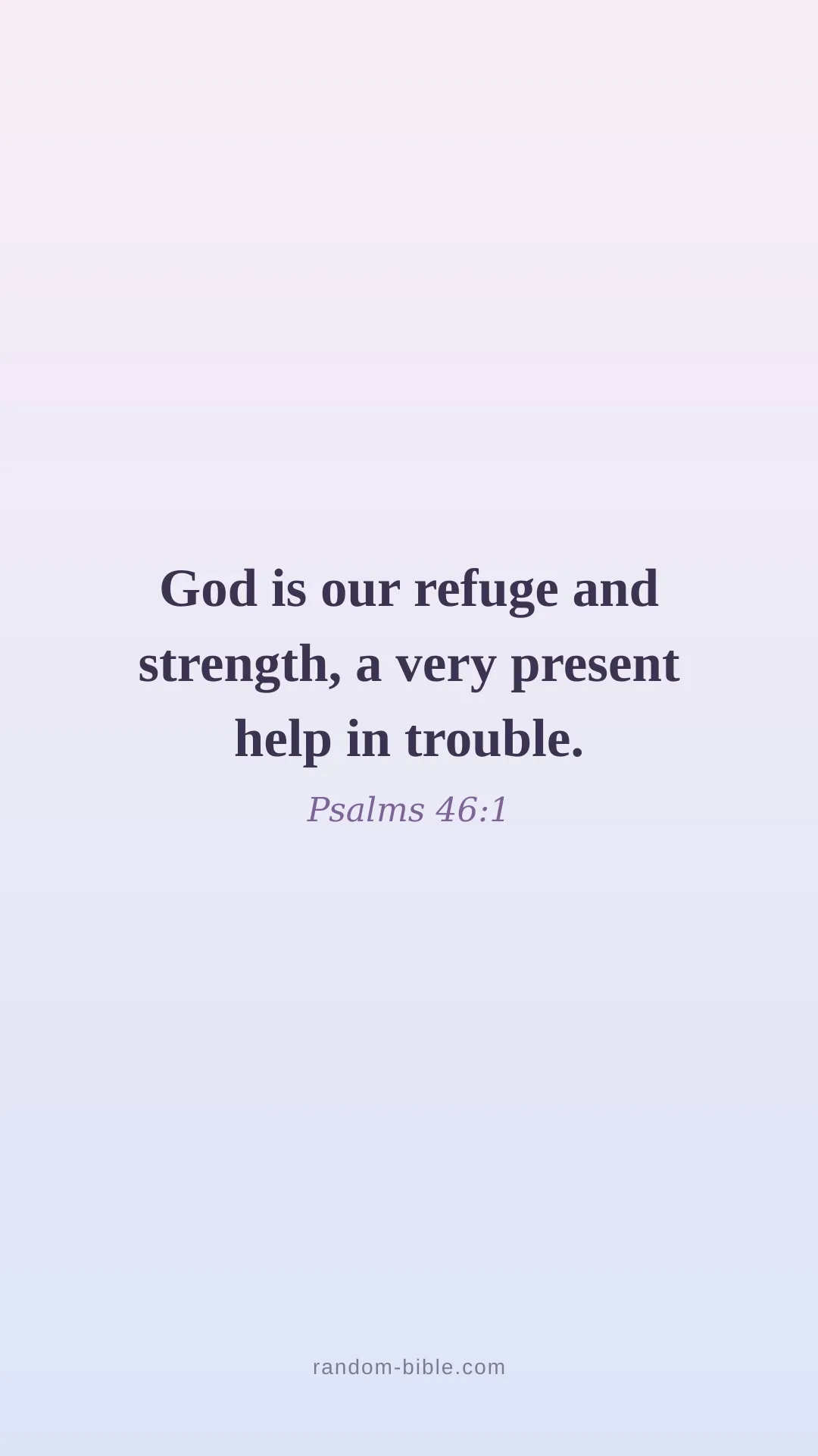 Psalms 46:1 — aesthetic Bible verse wallpaper