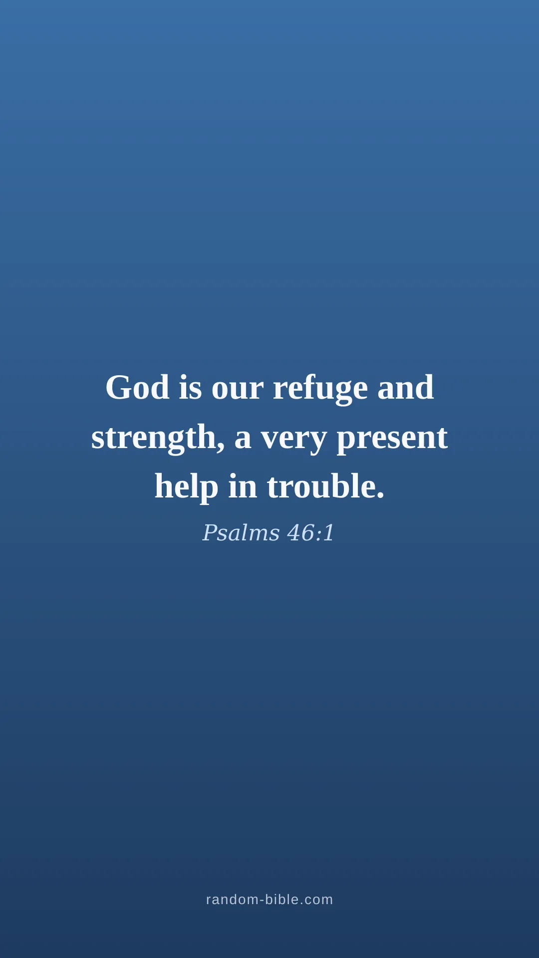 Psalms 46:1 blue Bible verse wallpaper (KJV)