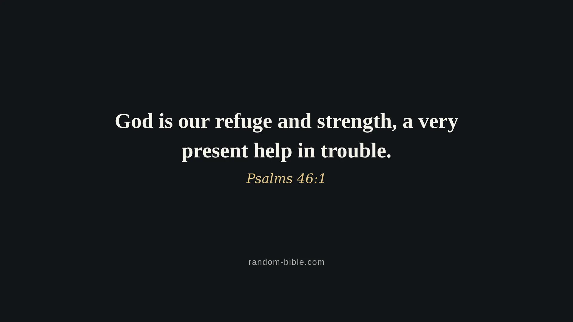 Psalms 46:1 dark Bible verse wallpaper for desktop and laptop (KJV)